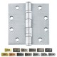 Cal-Royal BBSC56 BBSC56 US32D Full Mortise Standard Weight Two Ball Bearing Hinge, 4" x 4"