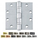 Cal-Royal BBSC56 BBSC56 US10A Full Mortise Standard Weight Two Ball Bearing Hinge, 4" x 4"