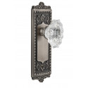 Grandeur Windsor Long Plate w/ Biarritz Crystal Knob