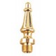 Cal-Royal LIF LIFUR US3 Decorative Tip For Extruded Solid Brass Hinge,Finish-Bright Brass