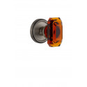 Grandeur Georgetown Rosette w/ Baguette Amber Crystal Knob