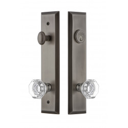 Grandeur Hardware Fifth Avenue Tall Plate Complete Entry Set w/ Chambord Knob