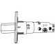 Cal-Royal 4DRIVE2-2 Entrance 4-Way Adjustable Drive-In Latch Bolt for Leversets