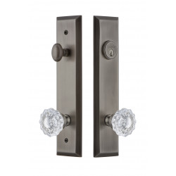 Grandeur Hardware Fifth Avenue Tall Plate Complete Entry Set w/ Versailles Knob