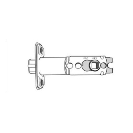 Cal-Royal ENTL-5 Adjustable Dead Latch with Round Corner Faceplate for Entrance Leversets