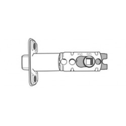 Cal-Royal PASL-7 Adjustable Spring Latch with Round Corner Faceplate for Entrance Leversets