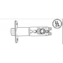 Cal-Royal ULENTK-4 UL-Listed Adjustable Dead Latch with Round Corner Faceplate for Entrance Knobsets