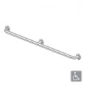 Deltana GB42CPU32D 42" Grab Bar, Stainless Steel, Concealed Screw, Center Post,Finish-Brushed Stainless