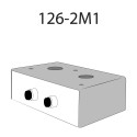 Deltrex 126-2M1 Coordinated Snap-Action Momentary Call Activator w/ 2 Black Guarded Push Buttons