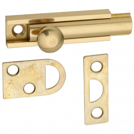 6" Surface bolt solid brass by National Mfg Stanley  # V 1922 door cabinet gate