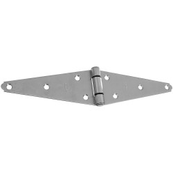 National Hardware BB281 Heavy Strap Hinge - w/ Fasteners, Stainless Steel