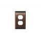 Amerock BP36508 BP36508G10 Candler 2 Plug Outlet Wall Plate, Oil-Rubbed Bronze Candler