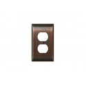 Amerock BP36508 Candler 2 Plug Outlet Wall Plate, Oil-Rubbed Bronze Candler