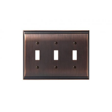 Amerock BP36502 BP36502G10 Candler 3 Toggle Wall Plate, Oil-Rubbed Bronze Candler