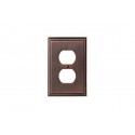 Amerock BP36522 BP36522BBZ Mulholland 2 Plug Outlet Wall Plate, Oil-Rubbed Bronze Mulholland