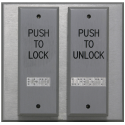 DeltrexUSA T108-24-Pnum Series 2 Narrow Push Plate Switch