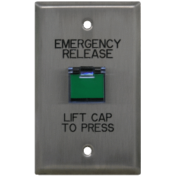 Deltrex 130 Series Emergency Release- Non-illuminated Square / Rectangular Push Button