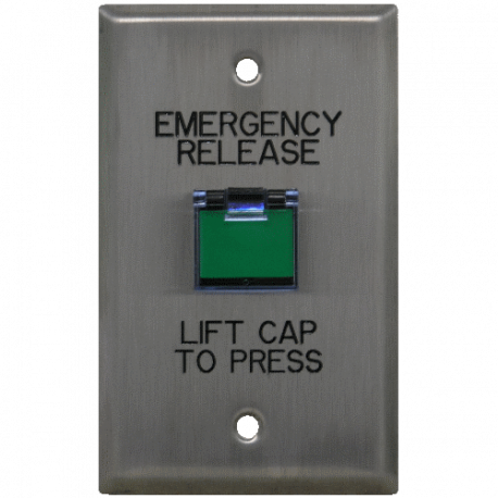 Deltrex 130 Series Emergency Release- Non-illuminated Square / Rectangular Push Button