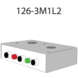 Deltrex 126-3M1L2 Series Coordinated Snap-Action Momentary Push Call Button