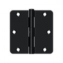 Deltana S35R4N15A 3-1/2" x 3-1/2" x 1/4" Radius Hinge, Residential Thickness, NRP, Pair