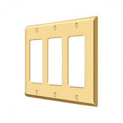 Deltana SWP4740 Switch Plate, Triple Rocker