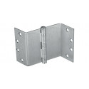 McKinney TA4895 4.5 AP Steel Standard Weight Swing Clear 5 Knuckle Bearing Hinge For Beveled Edge Door, Dull Chromium
