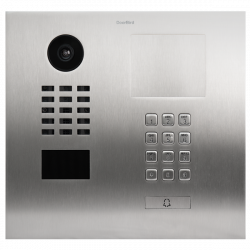 DoorBird D2101KH IP Video Door Station for Single Family Home, Flush Mounting Housing, 1 Call Button, keypad Module (Surface-Mounting Housing Sold Separately)