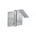 McKinney TA393RH32D (75581) 3 Knuckle Heavy Weight Hinge Set w/ 1 Anchor Hinge, 5" x 4 1/2", Dull Stainless Steel