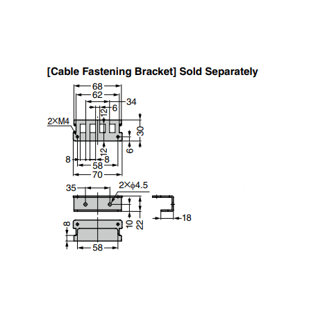 Sugatsune WSD-B Cable Fastening Bracket for WSD