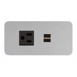 Mockett PCS62A/USB Flush Power Grommets - 1 Electric/Dual USB
