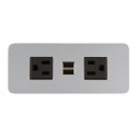 Mockett PCS62B/USB Flush Power Grommets - 2 Electric/Dual USB