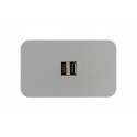 Mockett PCS62M/USB Mini Flush Power Grommets - Dual USB