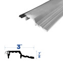  3291MA-132 Rabbeted Threshold (3" by 7/8"), Finish-Mill Aluminum