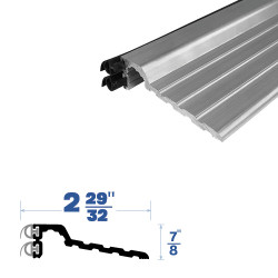 Legacy Manufacturing 3425MA Rabbeted Threshold (2-29/32" by 7/8"), Finish-Mill Aluminum