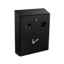 Alpine 490-01-BLK All-In-One Wall Mounted Cigarette Disposal Station, Black