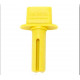 Cal Royal ICPTT Temporary Plastic Core Turn Knob, Yellow