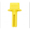 Cal-Royal ICPTT Temporary Plastic Core Turn Knob, Yellow
