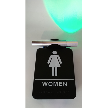 Heads Up Lock Elegant Model, Restroom Indicator Women Sign, Complete Kit