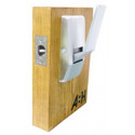 ABH Hardware 6830 Series Time out/Reverse Low Profile Hospital Push Pull Latch With Cylindrical Lock