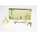 D. C. Mitchell T2-6 Brass Privacy Lock, 12" x 6 -1/4"