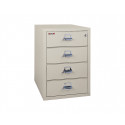  PL Card-Check-Note File Cabinet, 4 Drawer, 644 Ibs, 1 Hour Fire Rated