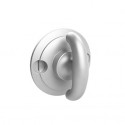  41851-PC Warrington Collection Crescent Thumbturn w/ 3/16" Spindle On 1.25" Diameter Backplate