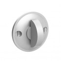  42856-PAB Warrington Collection Modern Thumbturn w/ 3/16" Spindle On 1.5" Diameter Backplate