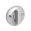  47256REC-PN Gwynedd Collection Rectangular Thumbturn w/ 3/16" Spindle On 1.5" Diameter Knurled Backplate