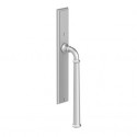  510-LNS-1-PN Decorative Rectangular Escutcheon (3/8" thick) Lift & Slide - Lever and interior plate only