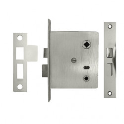 Merit 20845W Mortise Privacy Lock w/ Special Wide Face 5-1/2" x 15/16" - Lock Only