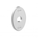  1174-SN Decorative Oval Emergency Key Escutcheon