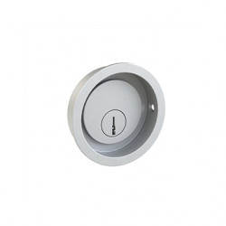 Merit 11726PCE Contemporary Round Flush Pull For Mortise Cylinder