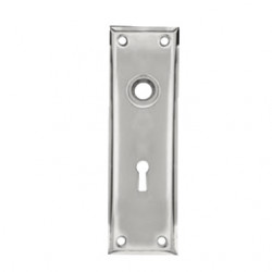 Merit 40201 Wrought Rectangular Bit Key Escutcheon (Pair) - 7" Long x 2-1/4" Wide