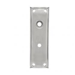 Merit 40203 Wrought Rectangular Emergency Key Escutcheon - 7" Long x 2-1/4" Wide